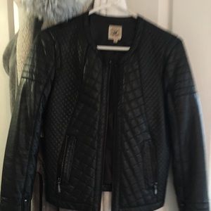 Faux leather jacket
